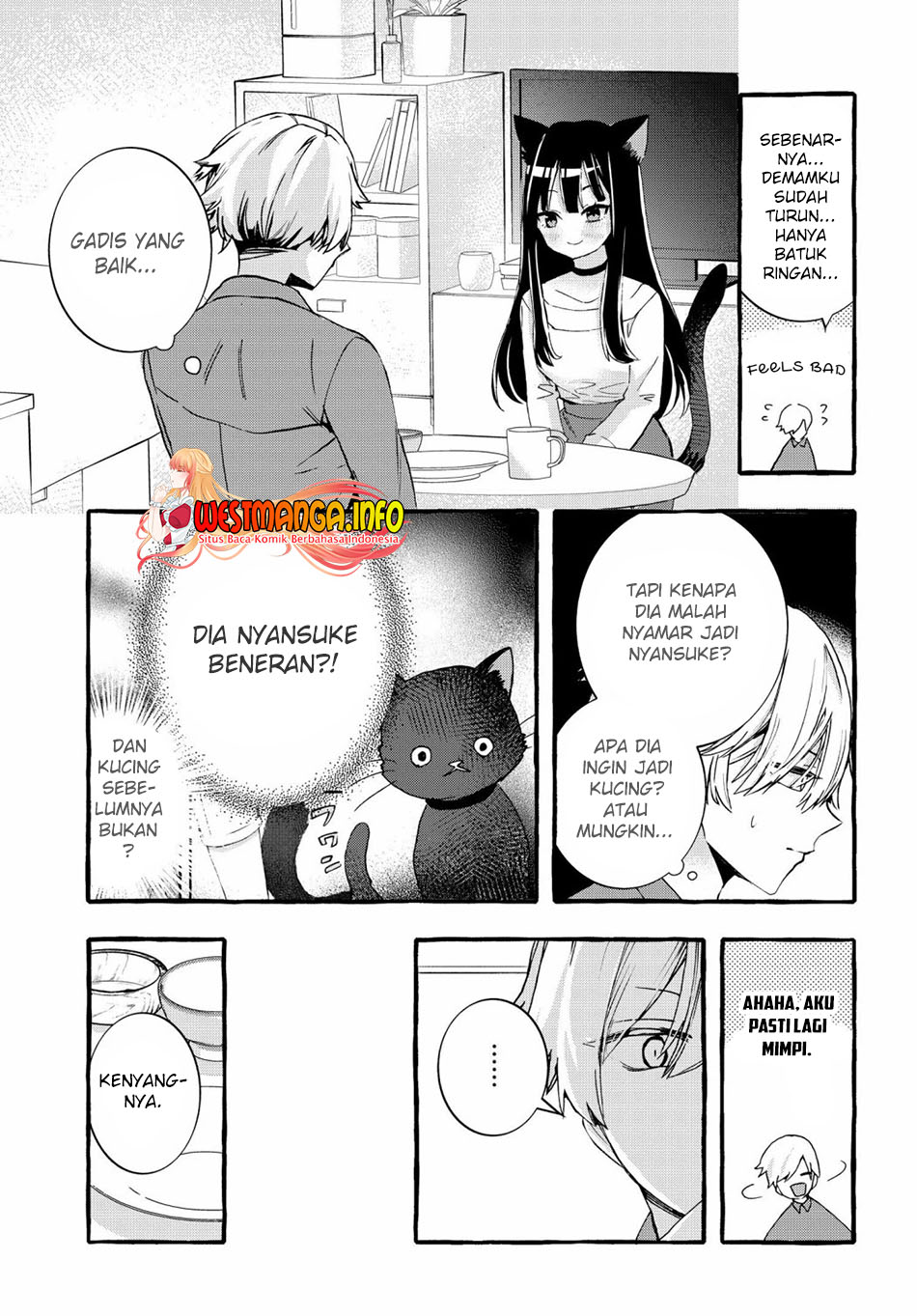 Chiteki de Cool na Kouhai Bijo, Ore no Kai Neko ni naru Chapter 3 Gambar 7