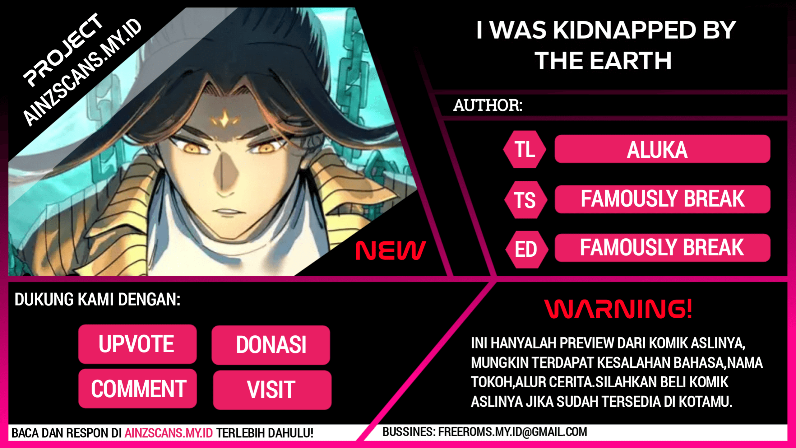 Baca Komik I Was Kidnapped by the Earth Chapter 1 Gambar 1