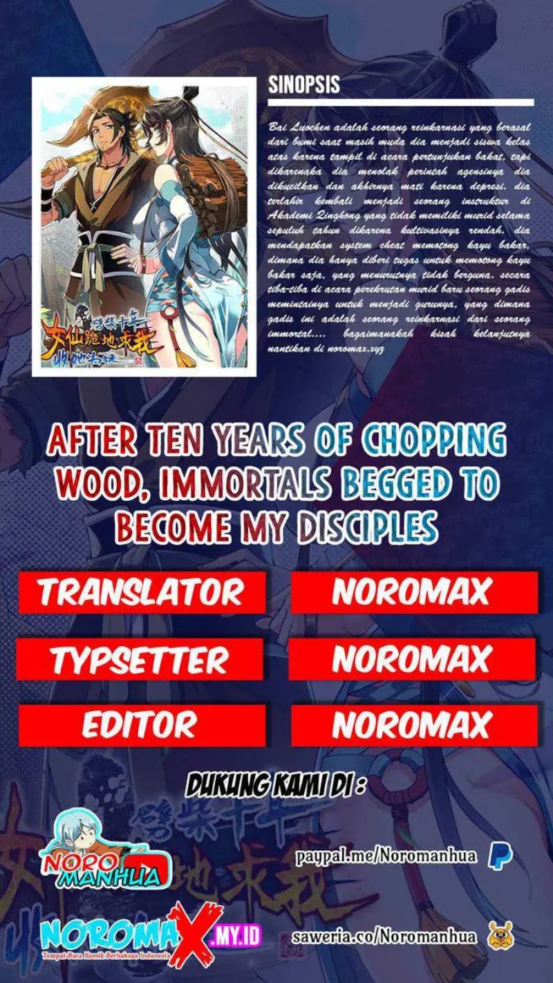 Baca Komik After Ten Years of Chopping Wood, Immortals Begged To Become My Disciples Chapter 18 Gambar 1