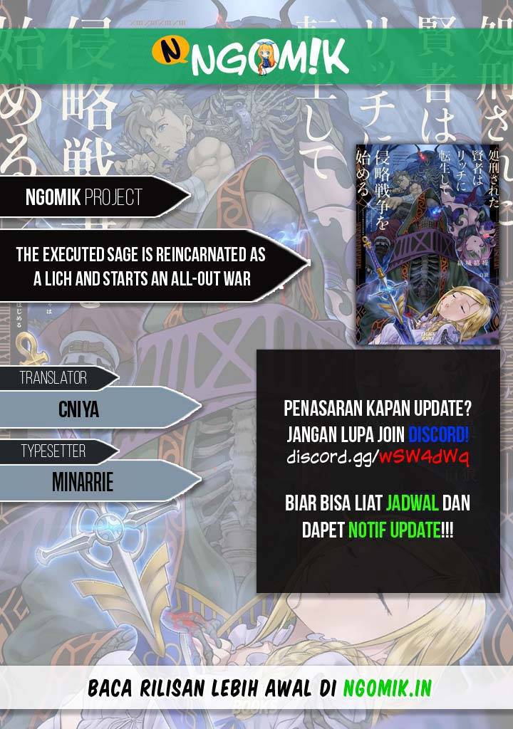 Baca Komik The Executed Sage is Reincarnated as a Lich and Starts an All-Out War Chapter 9.1 Gambar 1