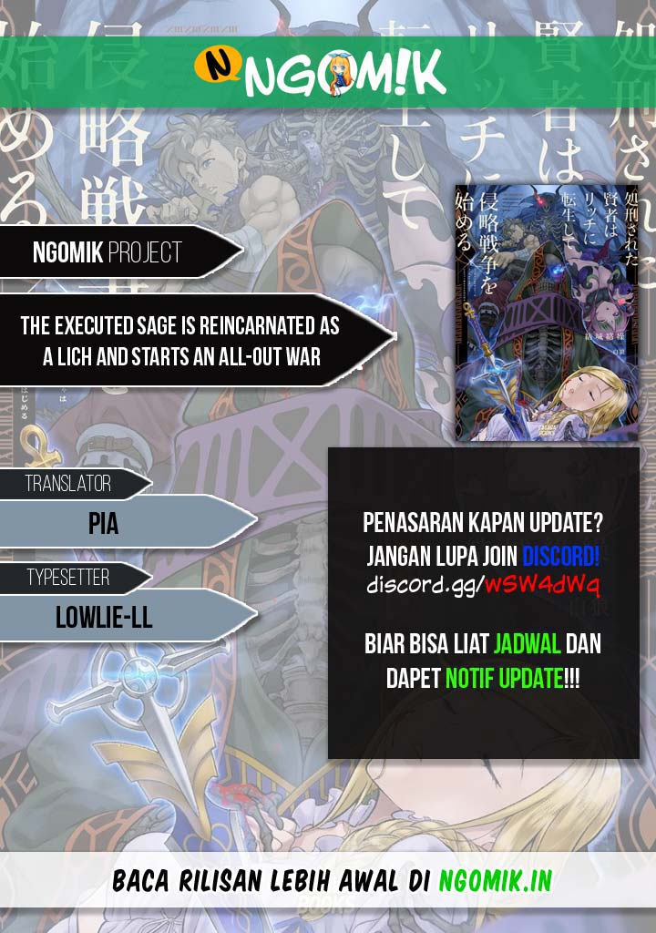 Baca Komik The Executed Sage is Reincarnated as a Lich and Starts an All-Out War Chapter 6.2 Gambar 1