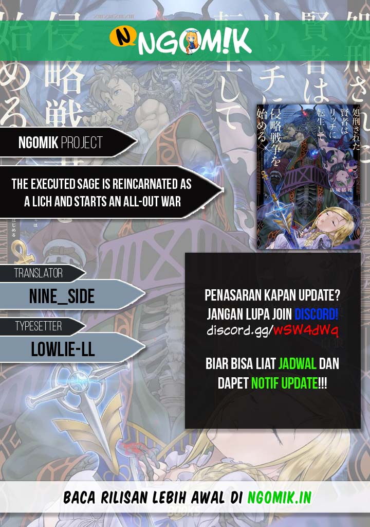 Baca Komik The Executed Sage is Reincarnated as a Lich and Starts an All-Out War Chapter 1.1 Gambar 1