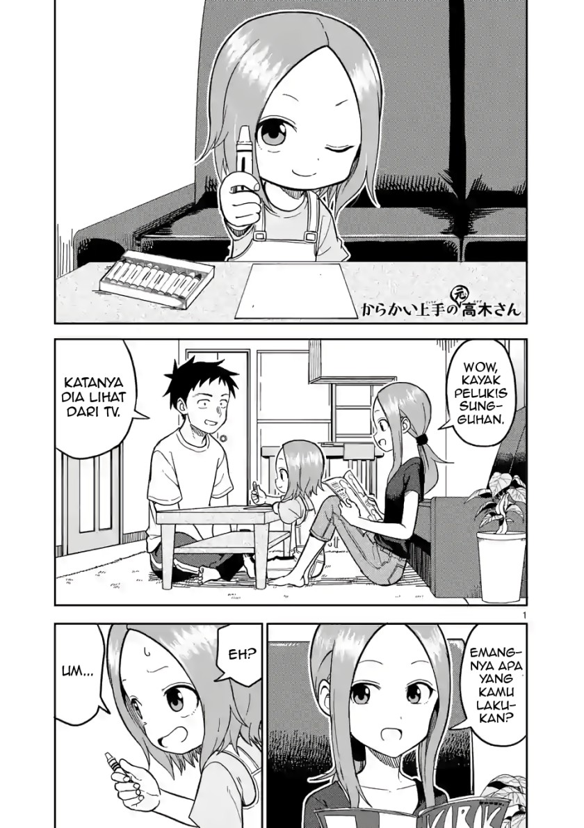 Baca Komik Karakai Jouzu no (Moto) Takagi-san Chapter 143 Gambar 1