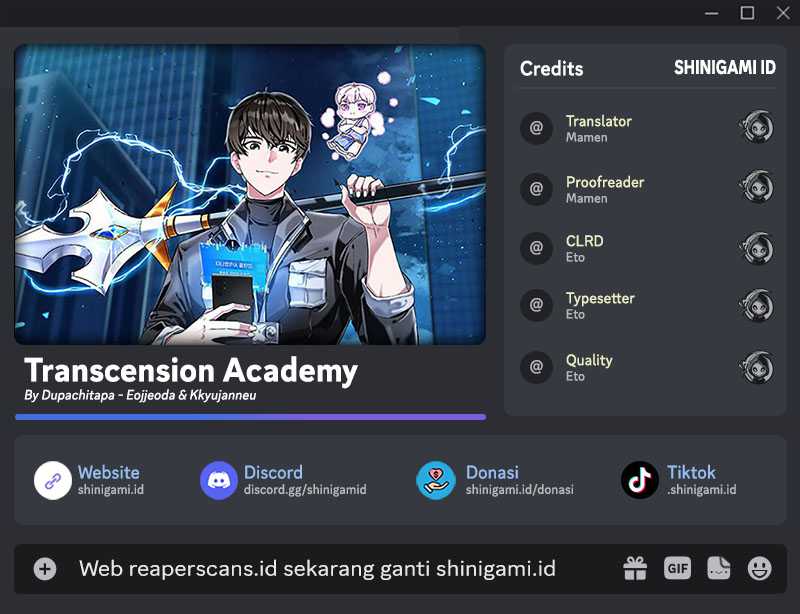 Baca Komik Transcension Academy Chapter 49 Gambar 1