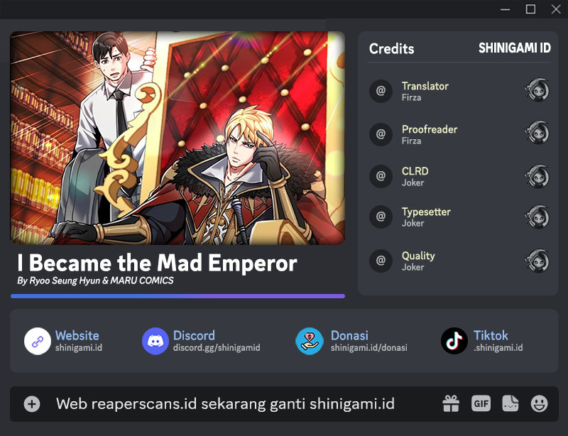 Baca Komik I Became the Mad Emperor Chapter 29 Gambar 1