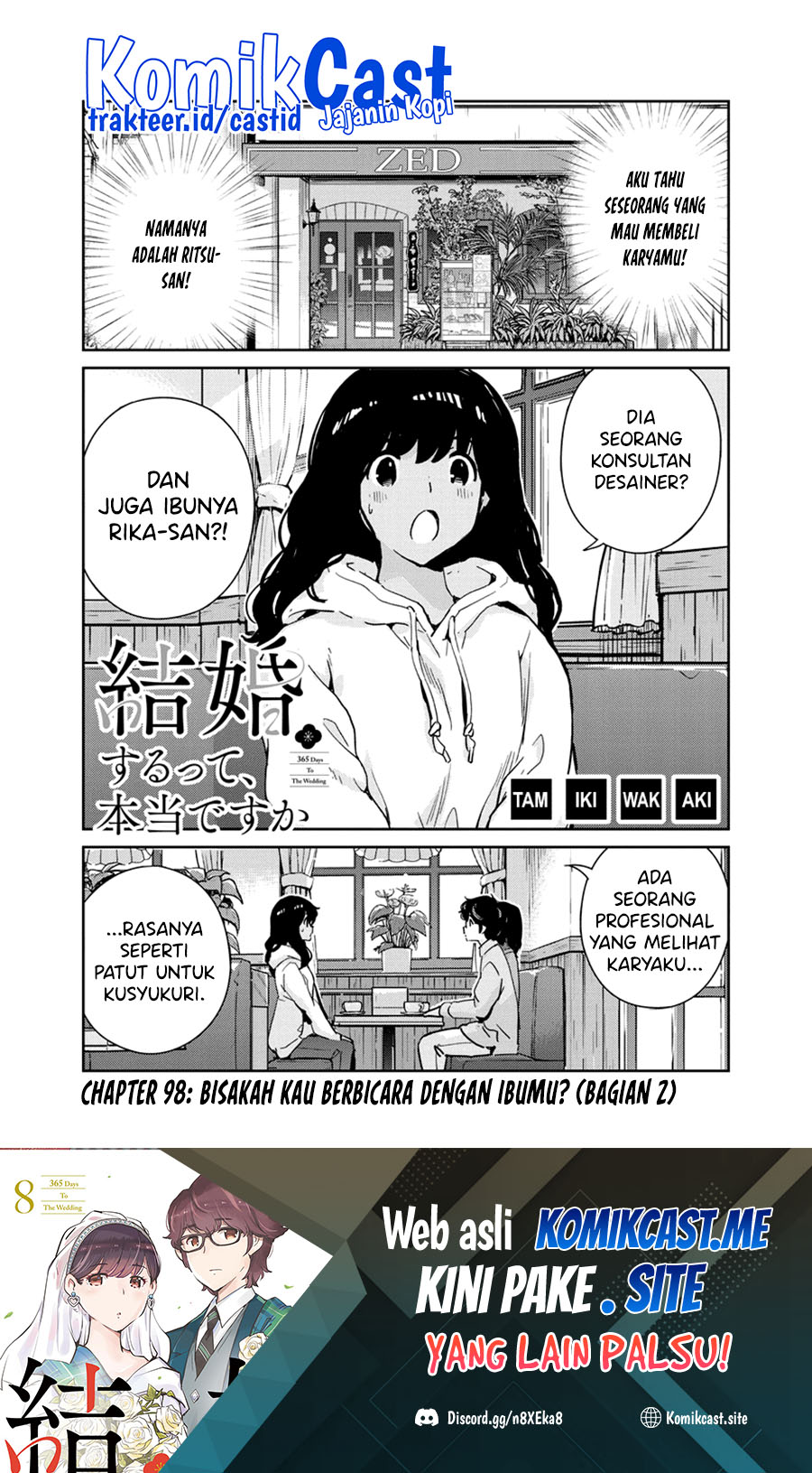 Baca Manga Kekkon Surutte, Hontou Desu Ka? Chapter 98 Gambar 2