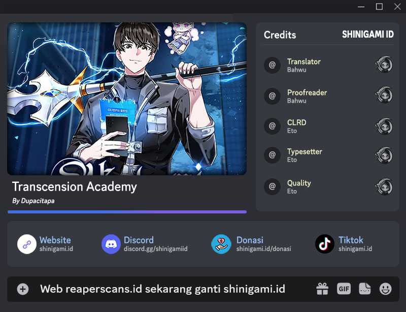 Baca Komik Transcension Academy Chapter 50 Gambar 1