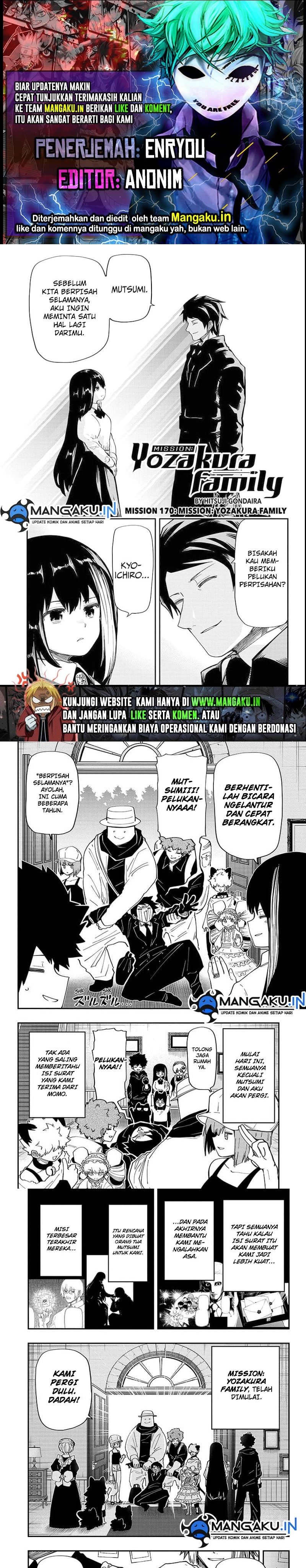 Baca Komik Mission: Yozakura Family Chapter 170 Gambar 1