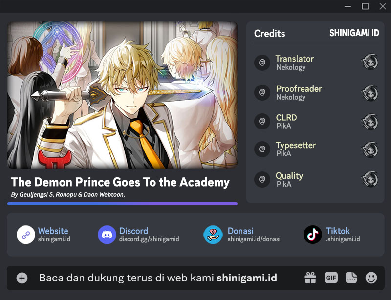 Baca Komik The Demon Prince Goes to the Academy Chapter 25 Gambar 1