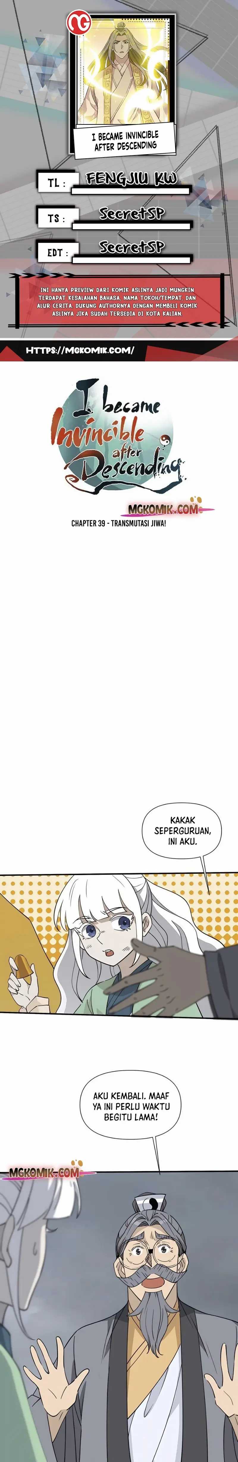 Baca Komik I Became Invincible After Descending Chapter 39 Gambar 1