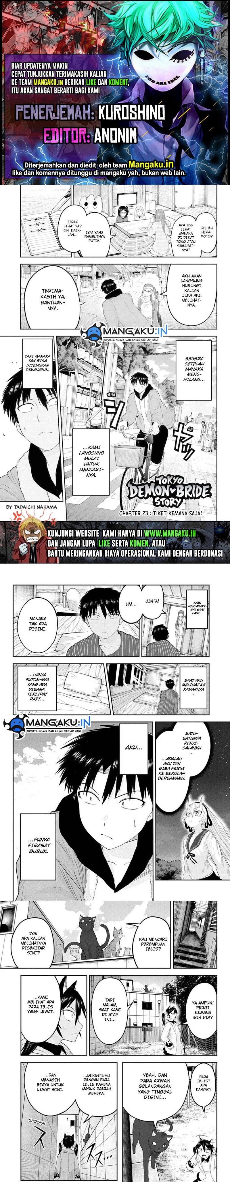 Baca Komik Dai Tokyo Oniyome-den Chapter 23 Gambar 1