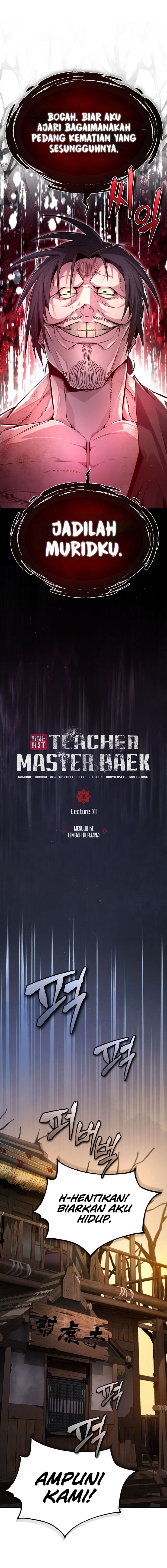 Baca Manhwa Number One Star Instructor Master Baek Chapter 71 Gambar 2