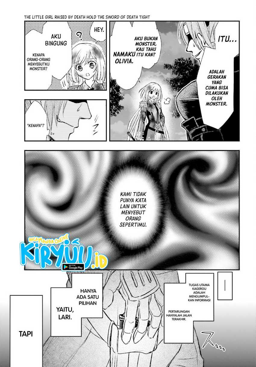 Shinigami ni Sodaterareta Shoujo wa Shikkoku no Tsurugi wo Mune ni Idaku Chapter 25 Gambar 10