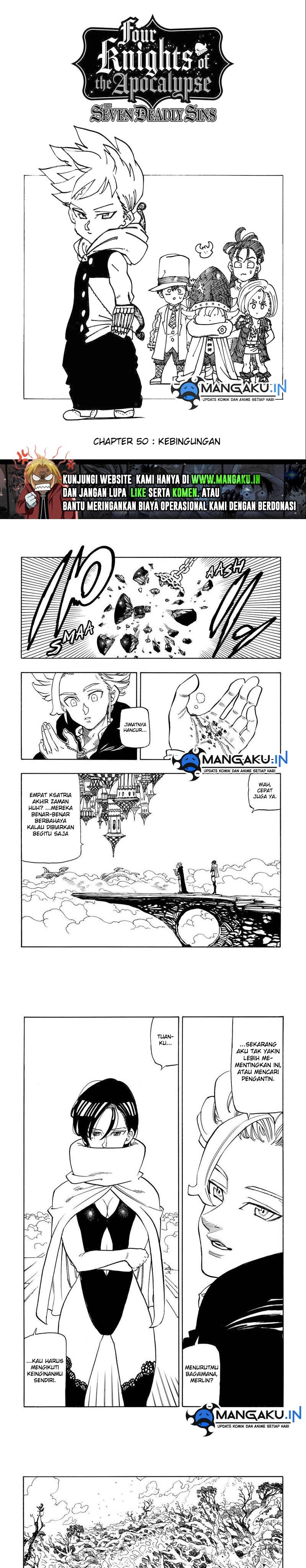 Baca Komik Mokushiroku no Yonkishi Chapter 50 Gambar 1