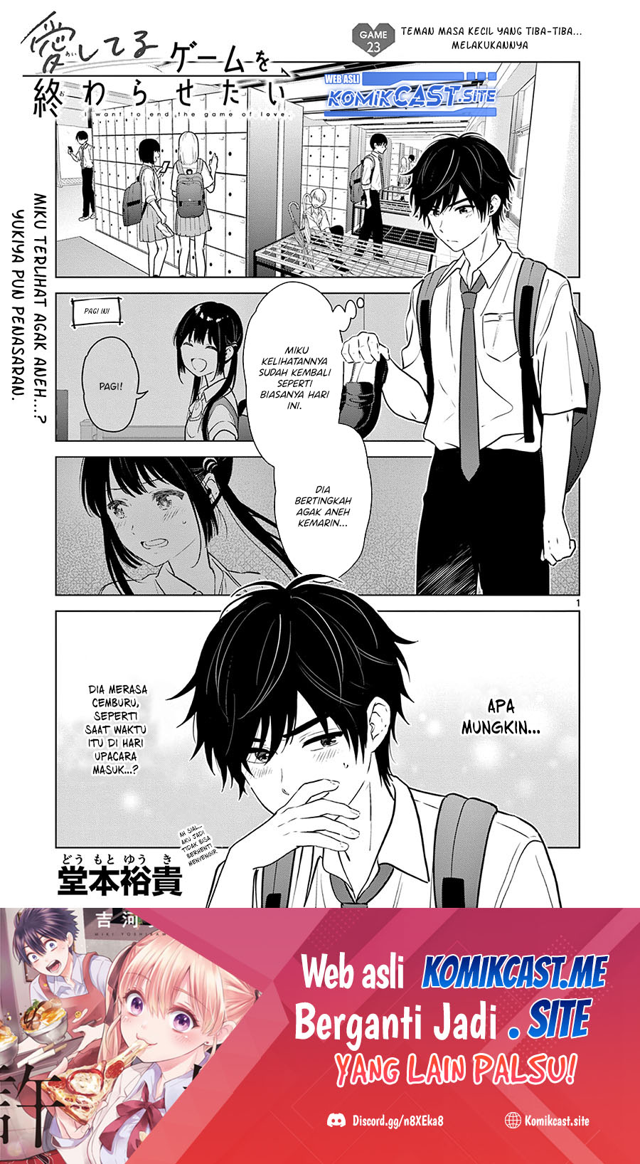 Baca Manga Aishiteru Game wo Owarasetai Chapter 23 Gambar 2