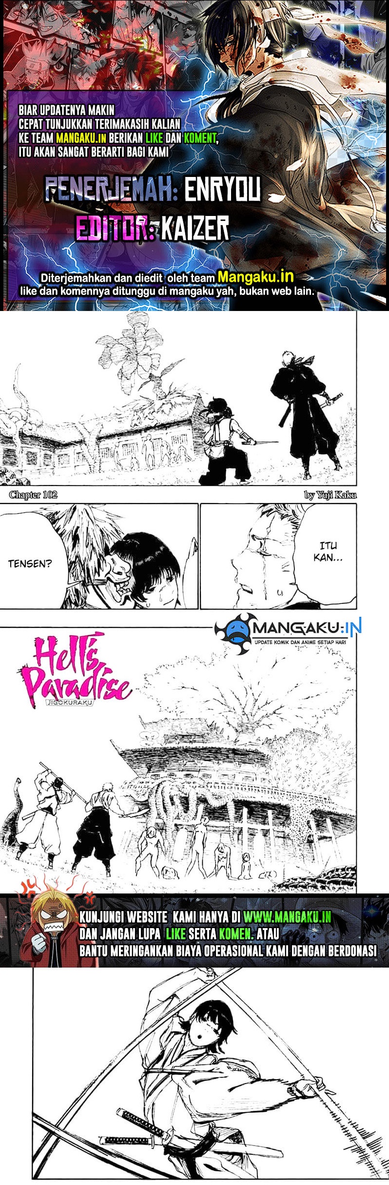 Baca Komik Jigokuraku Chapter 102 Gambar 1