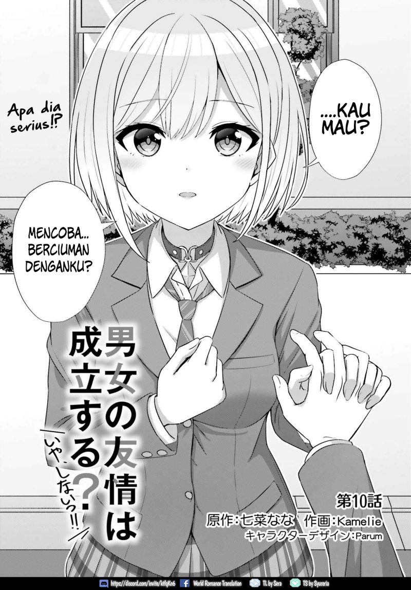 Baca Manga Danjou no Yuujou wa Seiritsu Suru? (Iya, Shinai!!) Chapter 10 Gambar 2