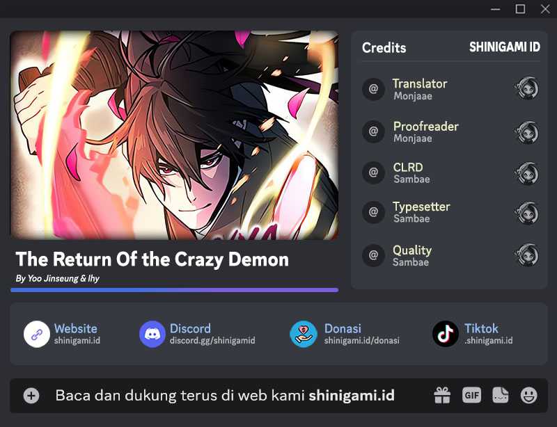 Baca Komik Return of the Mad Demon Chapter 68 Gambar 1