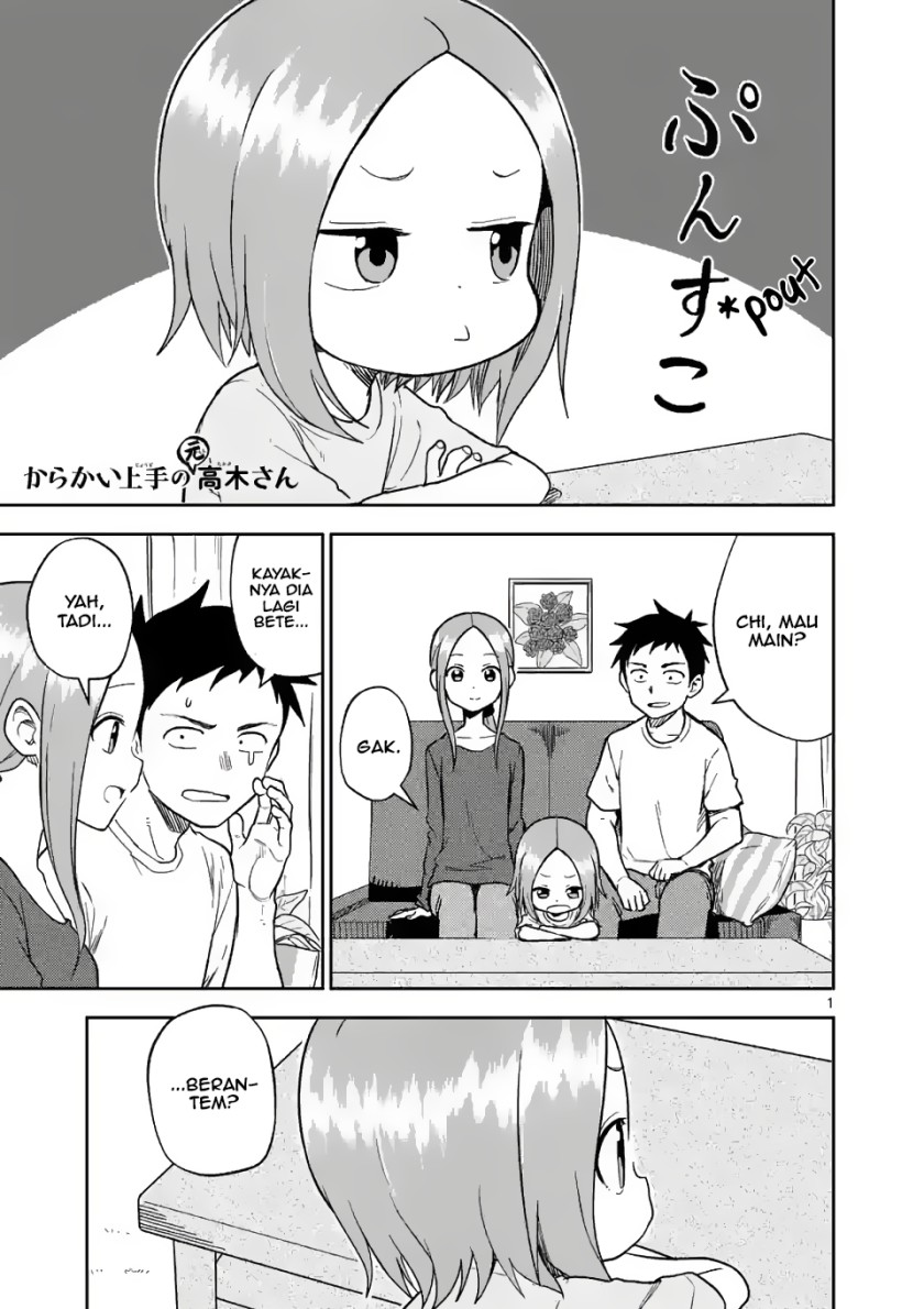 Baca Komik Karakai Jouzu no (Moto) Takagi-san Chapter 161 Gambar 1