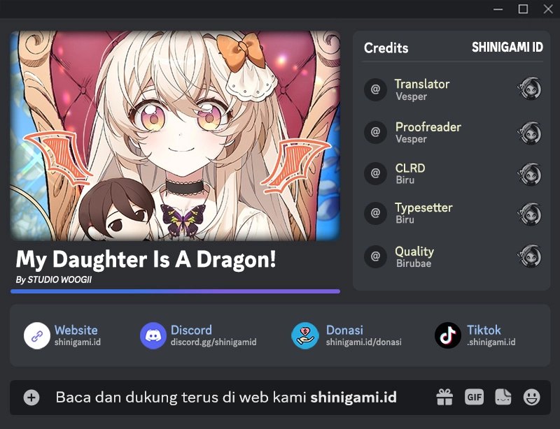 Baca Komik My Daughter Is a Dragon! Chapter 46 Gambar 1