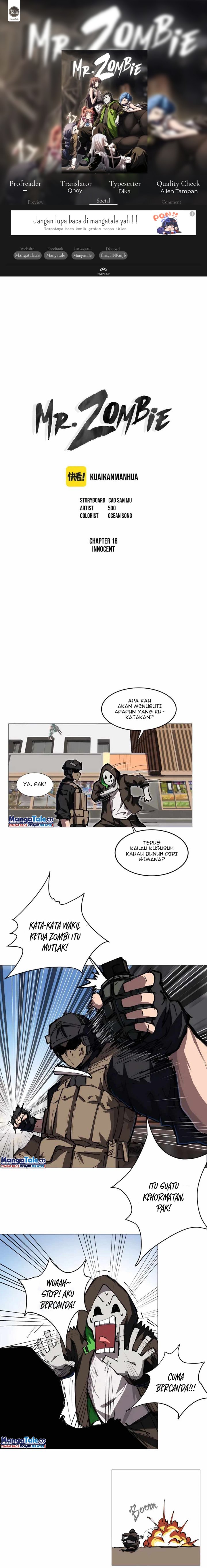 Baca Komik Mr. Zombie Chapter 18 Gambar 1