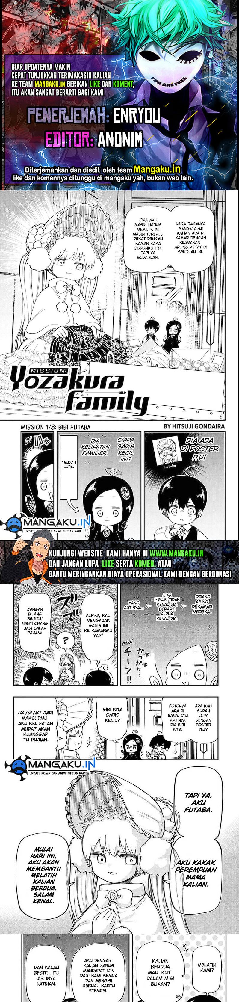 Baca Komik Mission: Yozakura Family Chapter 178 Gambar 1