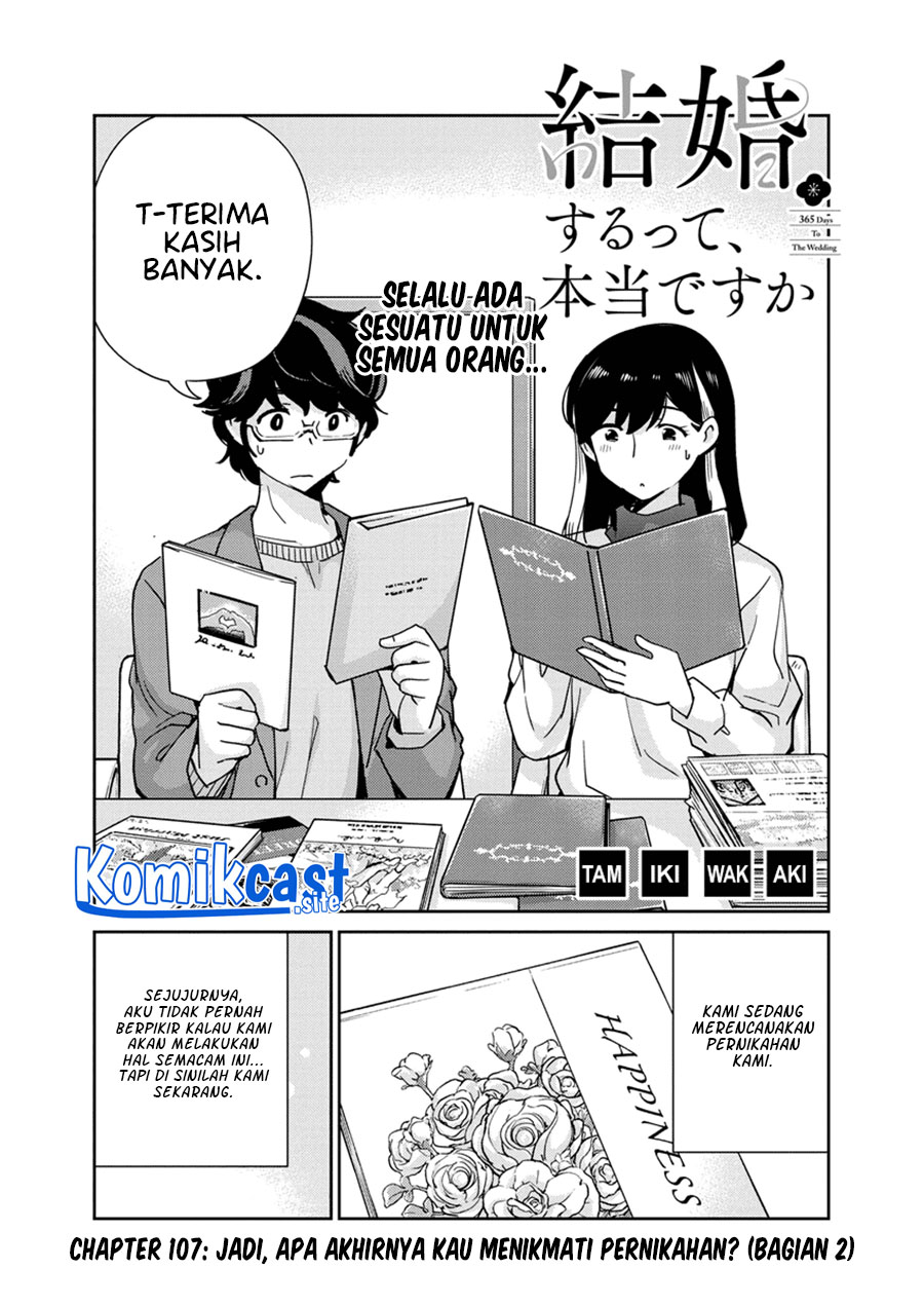 Kekkon Surutte, Hontou Desu Ka? Chapter 107 Gambar 3