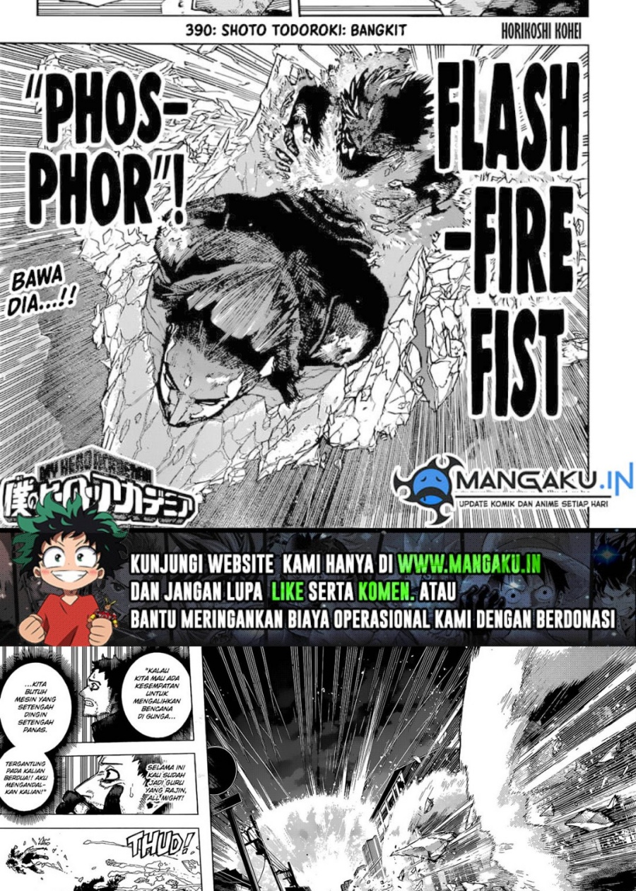 Baca Manga Boku no Hero Academia Chapter 390 Gambar 2