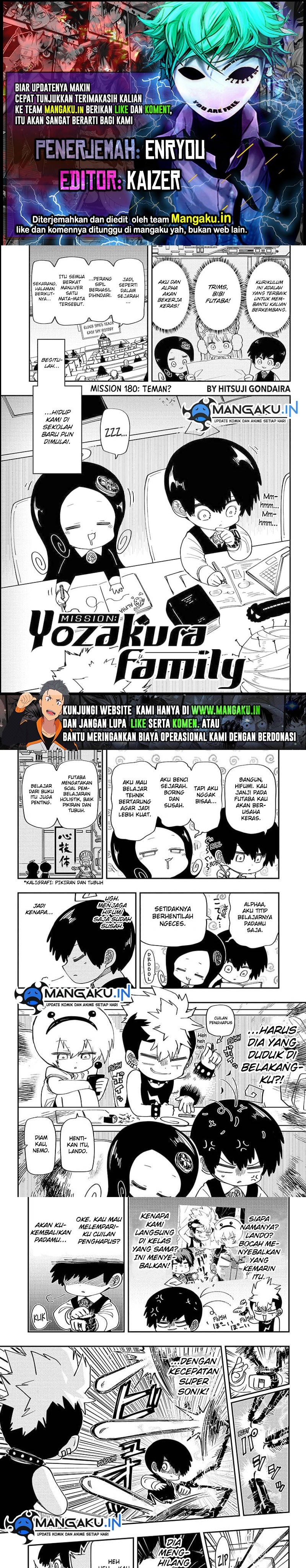 Baca Komik Mission: Yozakura Family Chapter 180 Gambar 1