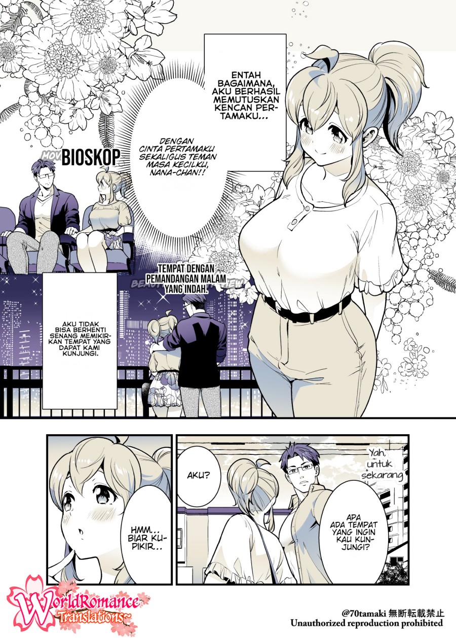 Baca Manga Osananajimi ga Hisabisa ni Saikai Shitara Otagai Kyonyuu ni Natteta Chapter 36 Gambar 2