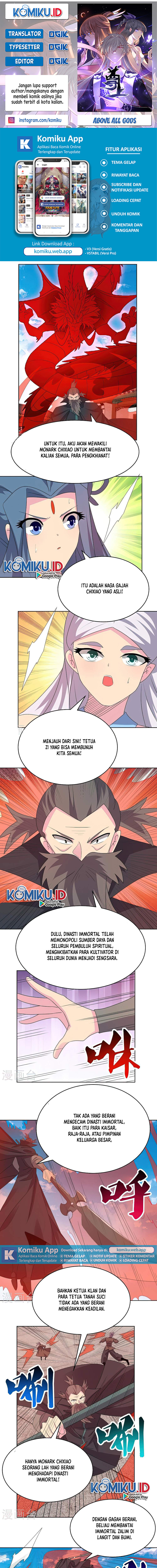 Baca Komik Above All Gods Chapter 444 Gambar 1