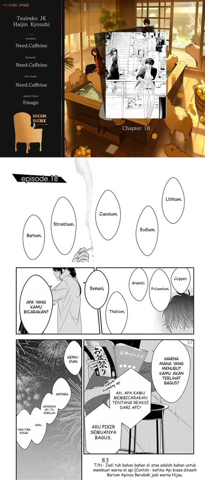 Baca Komik Tsuiraku JK to Haijin Kyoushi Chapter 18 Gambar 1