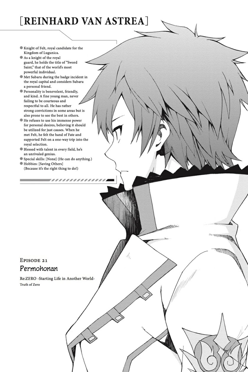 Baca Manga Re:Zero Kara Hajimeru Isekai Seikatsu – Daisanshou – Truth of Zero Chapter 21 Gambar 2