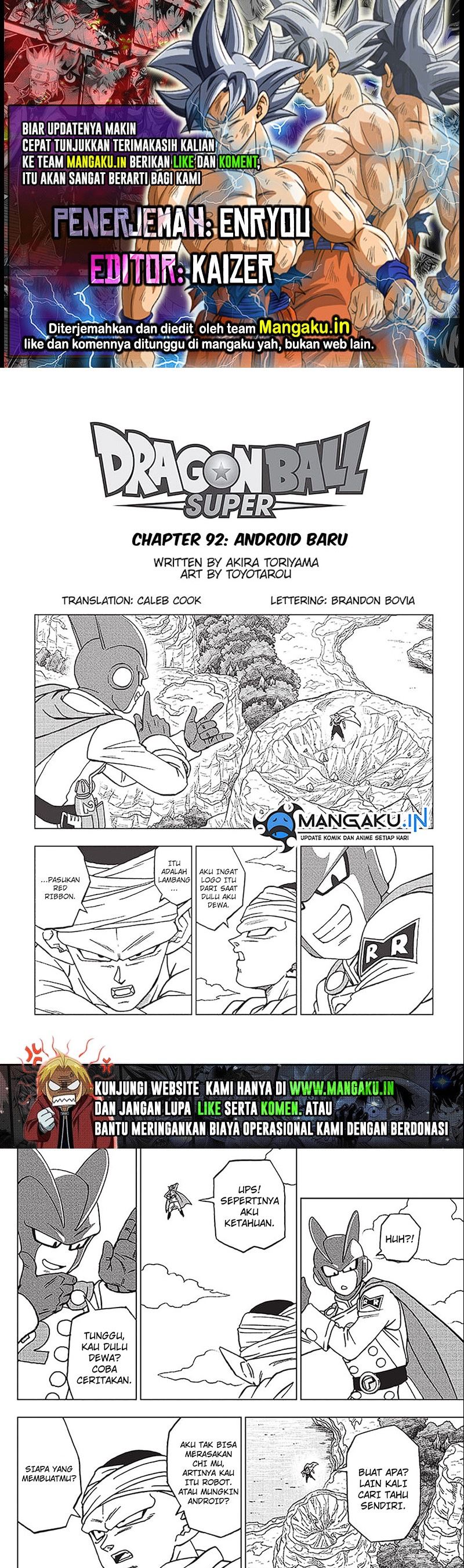 Baca Komik Dragon Ball Super Chapter 92 Gambar 1