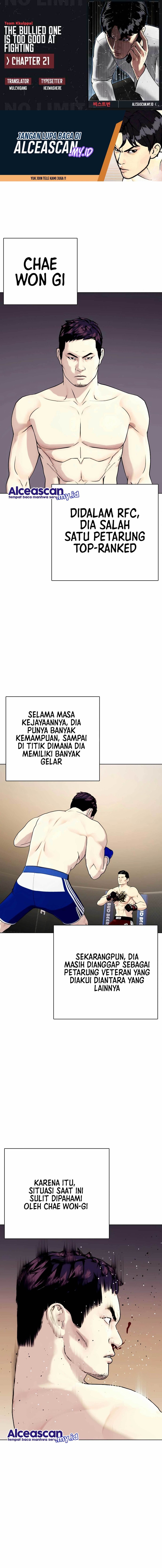 Baca Komik The Bullied One Is Too Good at Fighting Chapter 21 Gambar 1