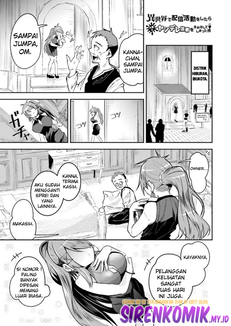 Baca Manga Isekai de Haishin Katsudou wo Shitara Tairyou no Yandere Shinja wo Umidashite Shimatta Ken Chapter 9 Gambar 2