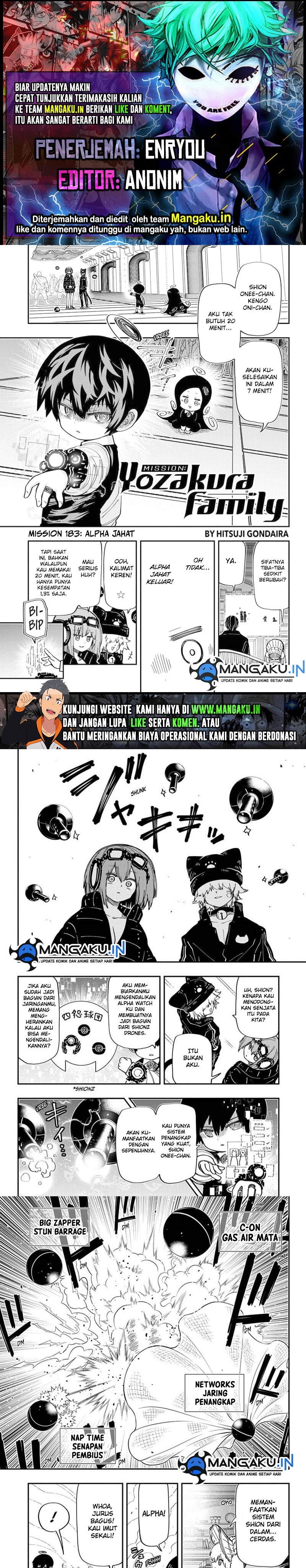 Baca Komik Mission: Yozakura Family Chapter 183 Gambar 1