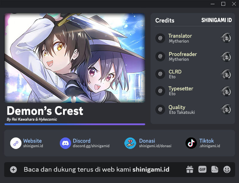 Baca Komik Demons’ Crest Chapter 30 Gambar 1
