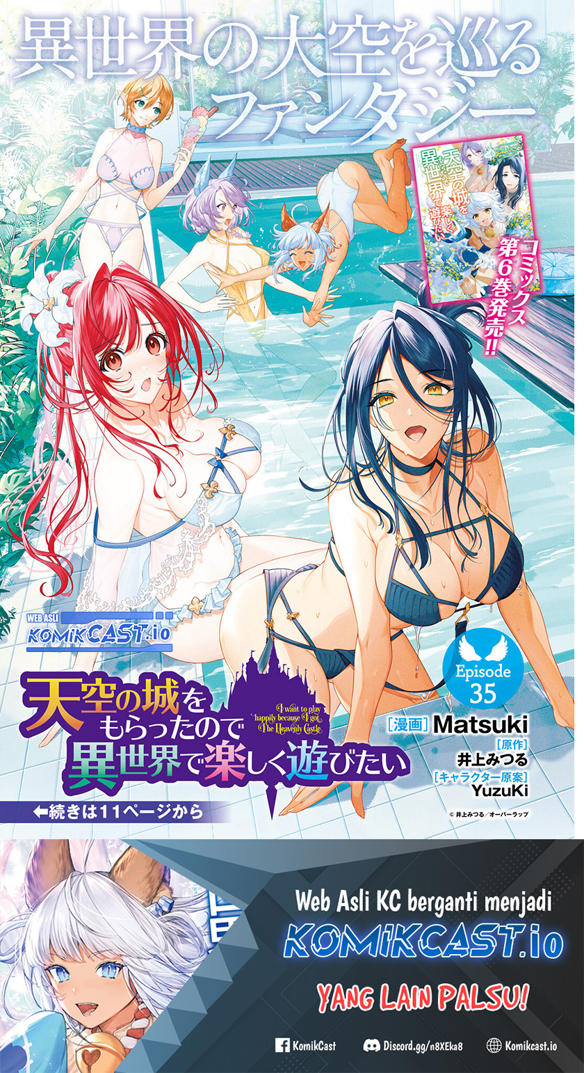 Baca Manga Tenkuu no Shiro o Moratta no de Isekai de Tanoshiku Asobitai Chapter 35 Gambar 2