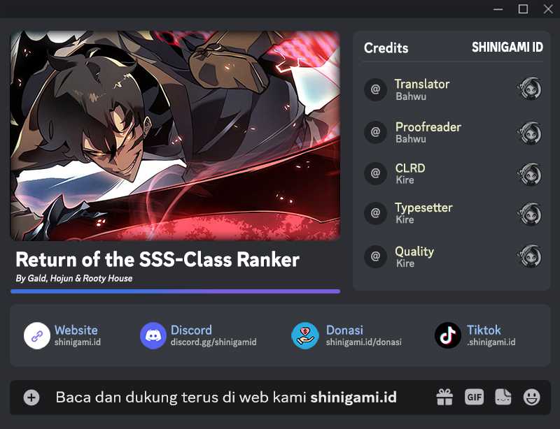 Baca Komik Return of the SSS-Class Ranker Chapter 66 bahasa Indonesia Gambar 1