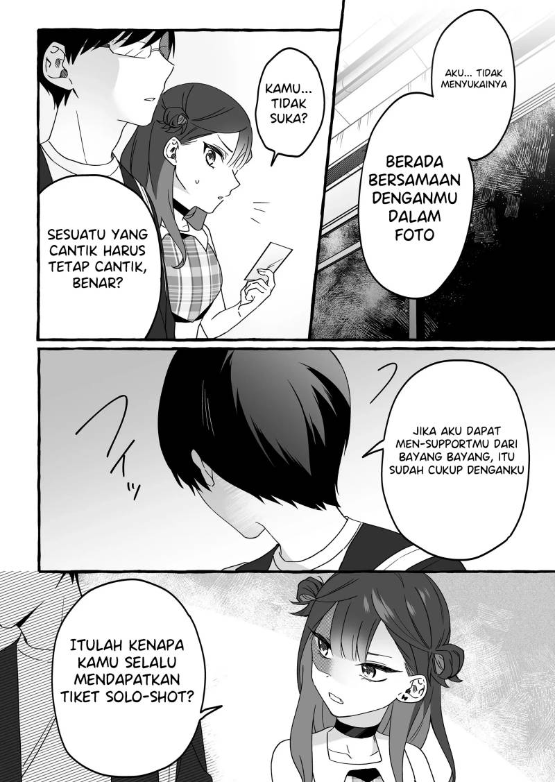 Damedol to Sekai ni Hitori Dake no Fan (Serialization)  Chapter 4 bahasa Indonesia Gambar 13