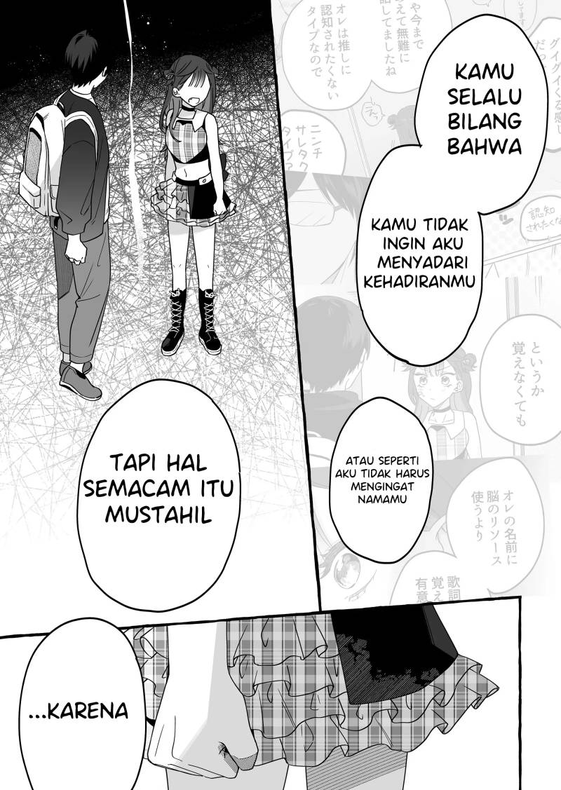 Damedol to Sekai ni Hitori Dake no Fan (Serialization)  Chapter 4 bahasa Indonesia Gambar 15