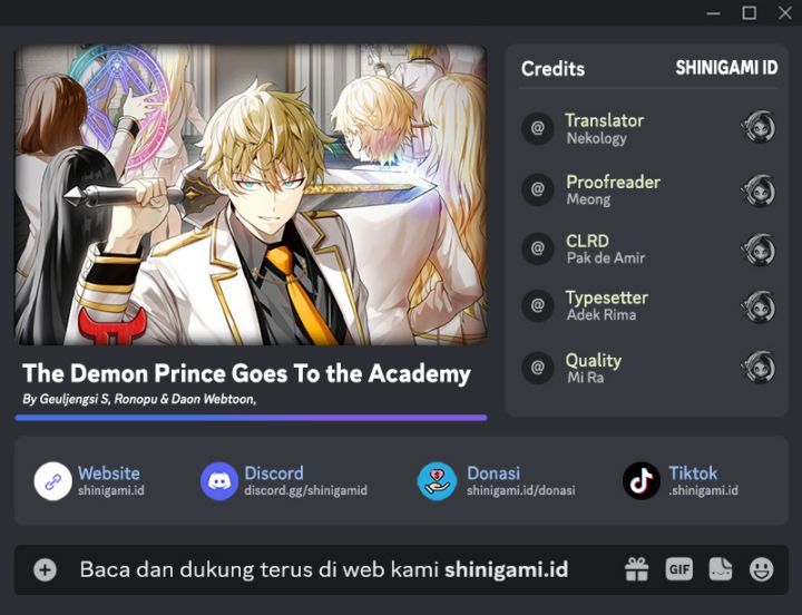 Baca Komik The Demon Prince Goes to the Academy Chapter 41 Gambar 1