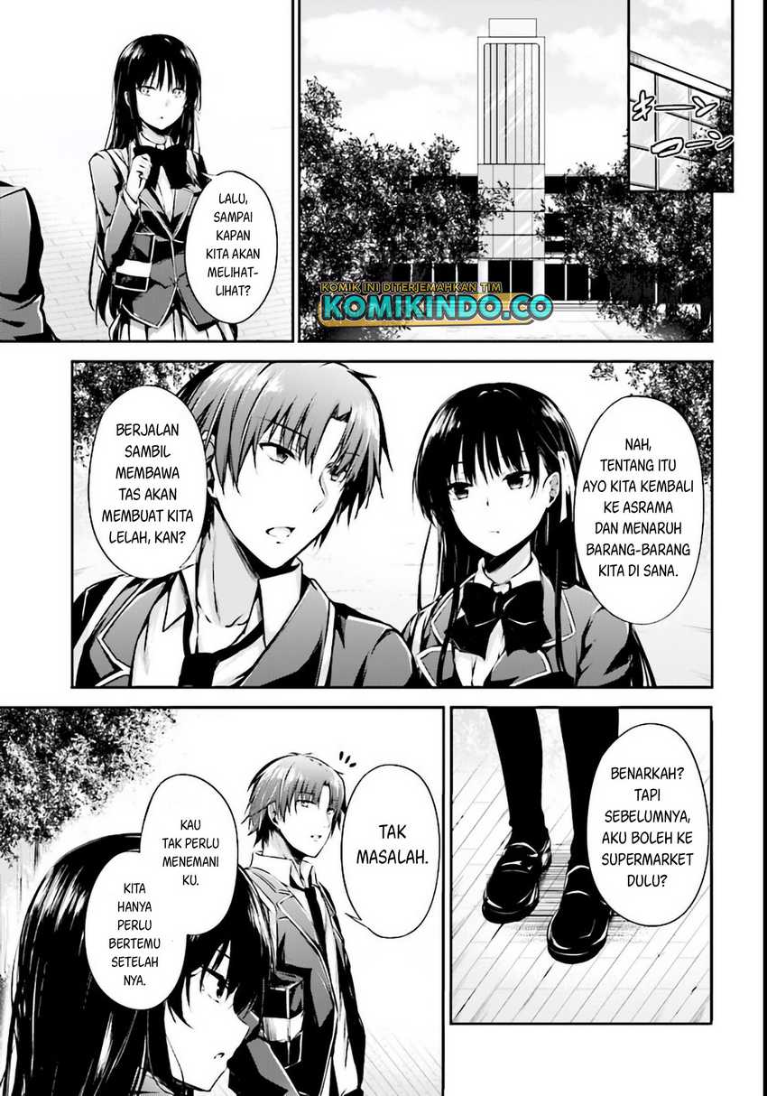 Youkoso Jitsuryoku Shijou Shugi no Kyoushitsu e √Horikita Chapter 1 Gambar 13