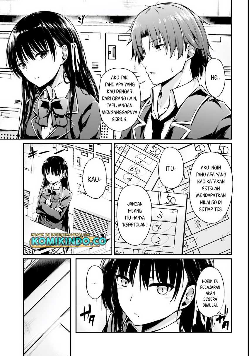 Youkoso Jitsuryoku Shijou Shugi no Kyoushitsu e √Horikita Chapter 1 Gambar 9