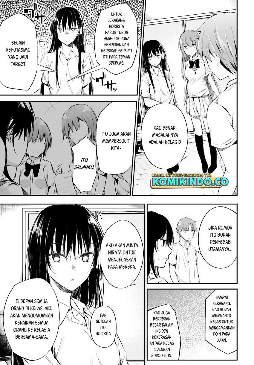 Youkoso Jitsuryoku Shijou Shugi no Kyoushitsu e √Horikita Chapter 9 Gambar 14