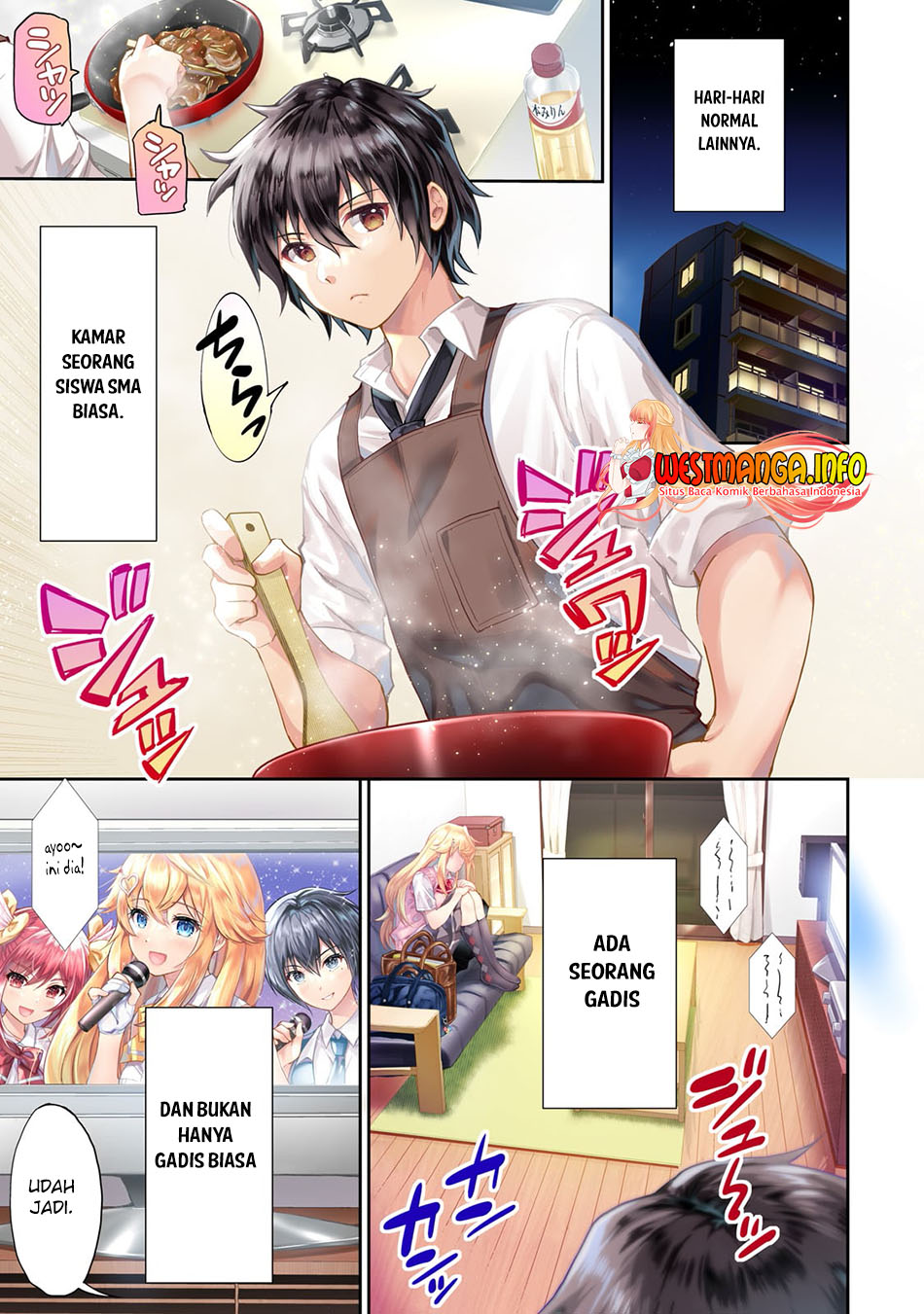 Baca Manga Isshou Hatarakitakunai Ore ga Classmate no Daininki Idol ni Natsukaretara Chapter 1 Gambar 2