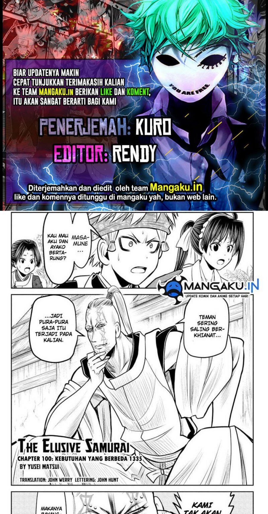 Baca Komik The Elusive Samurai Chapter 100 Gambar 1