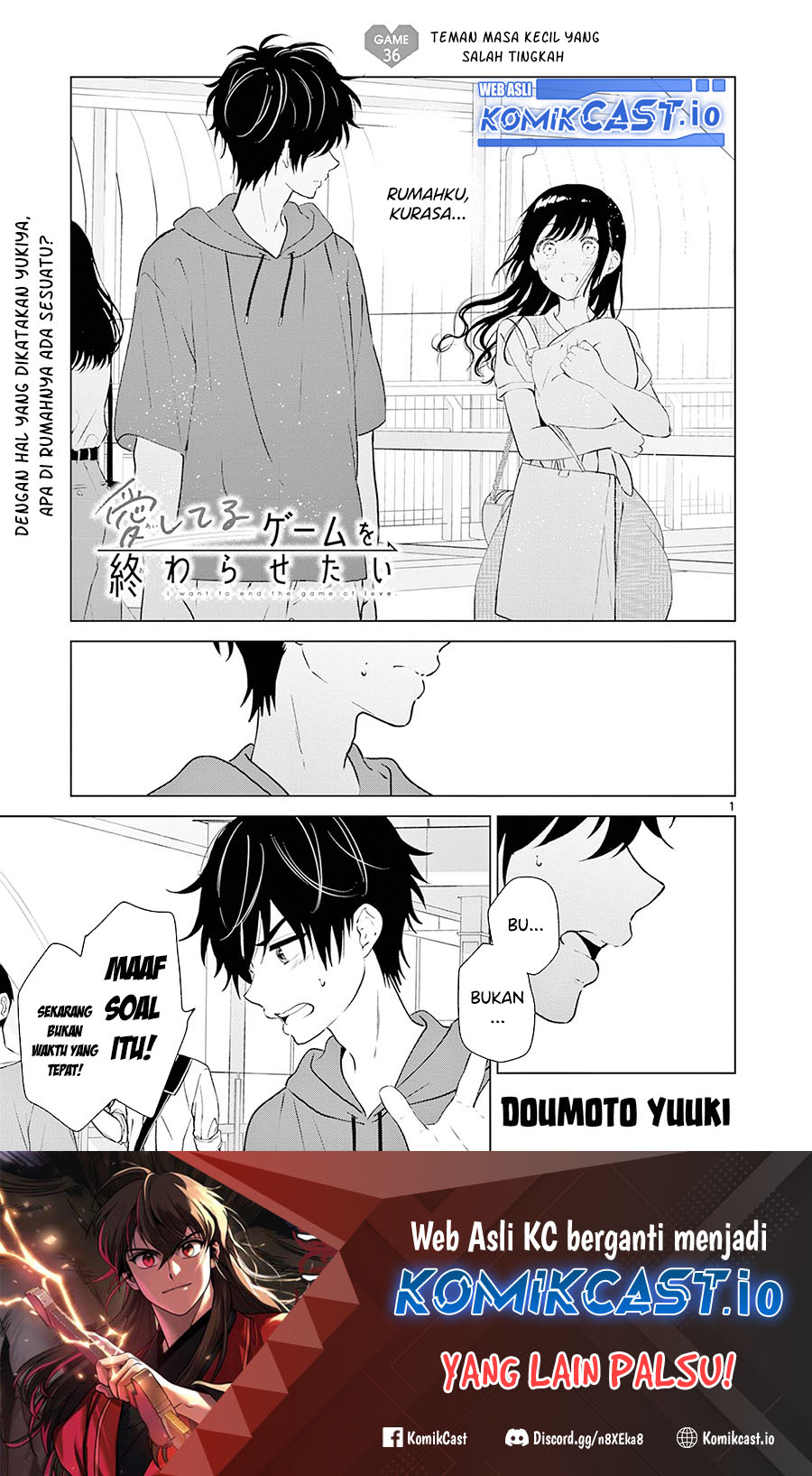 Baca Manga Aishiteru Game wo Owarasetai Chapter 36 Gambar 2