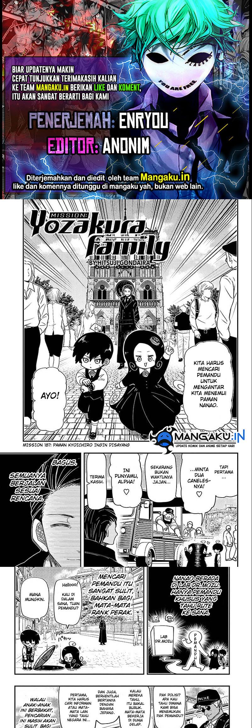 Baca Komik Mission: Yozakura Family Chapter 186 Gambar 1